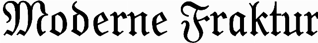 Moderne Fraktur