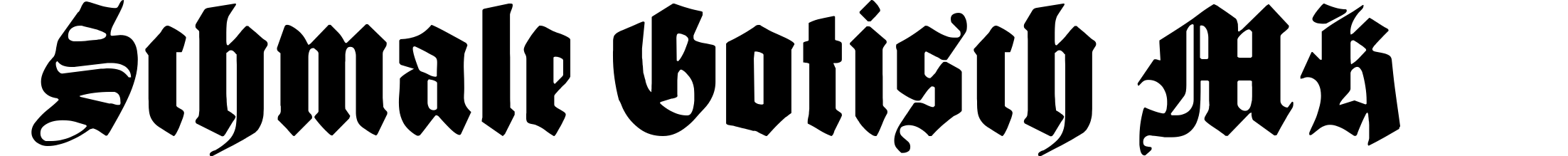 Schmale Gotisch MK