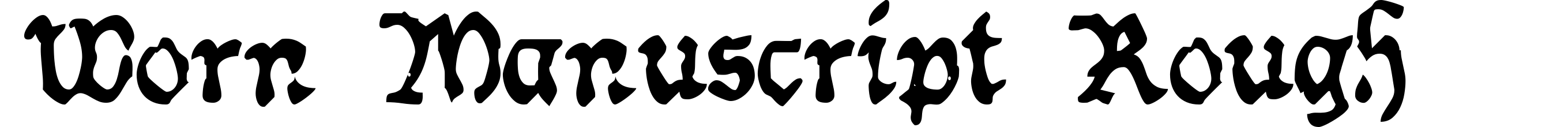 Worn Manuscript Rough
