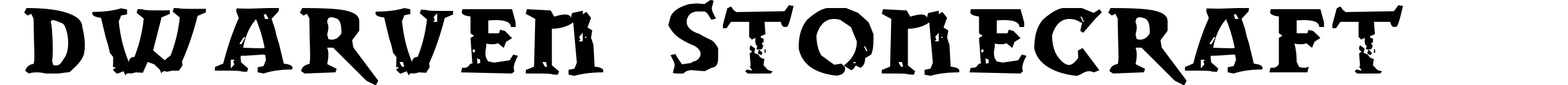 Dwarven Stonecraft
