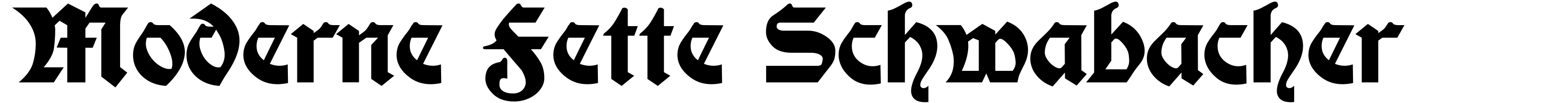 Moderne Fette Schwabacher
