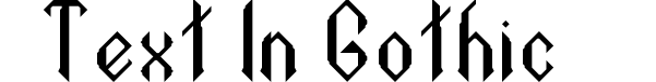 Text In Gothic