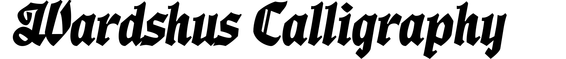 Wardshus Calligraphy