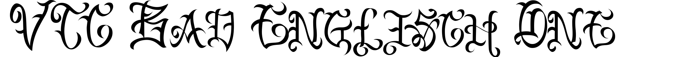 VTC Bad Englisch One