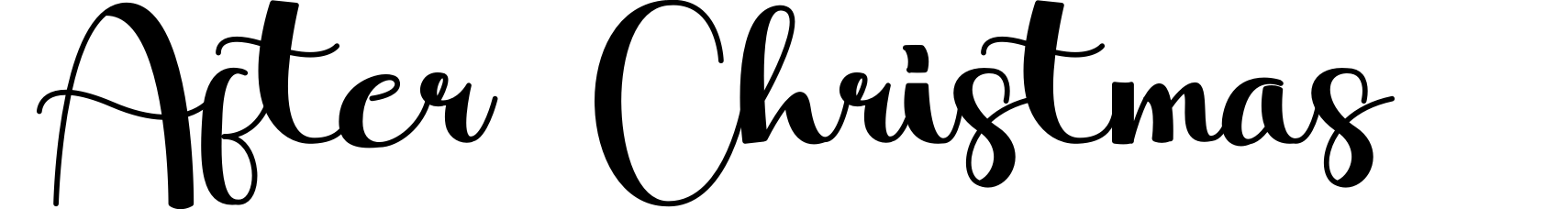 After Christmas