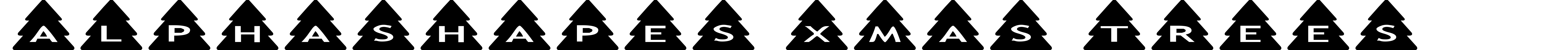 AlphaShapes Xmas Trees