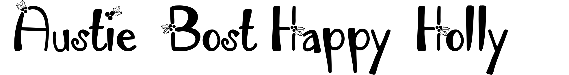 Austie Bost Happy Holly