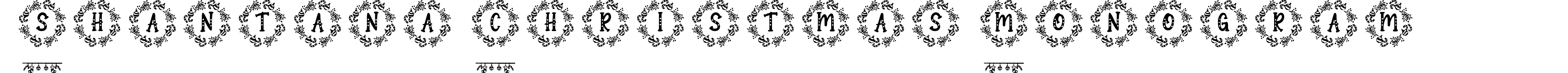 Shantana Christmas Monogram