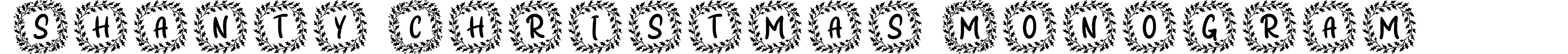 Shanty Christmas Monogram