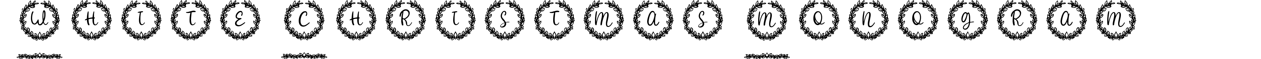 White Christmas Monogram