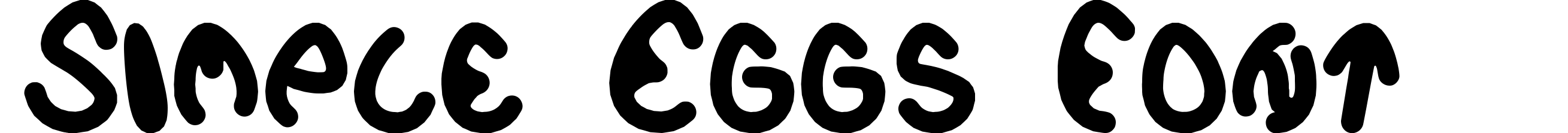 Simple Eggs Font