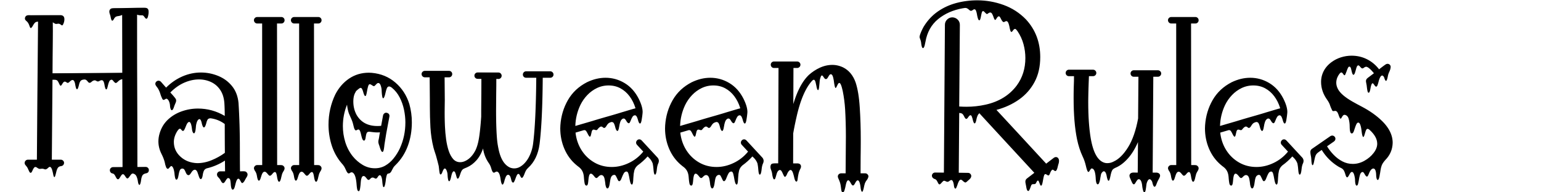 Halloween Rules
