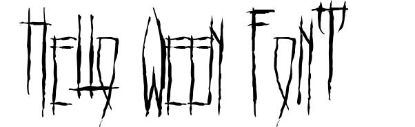 Hello Ween Font