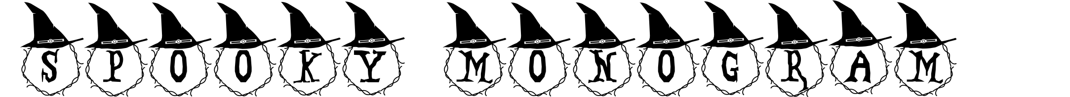 Spooky Monogram