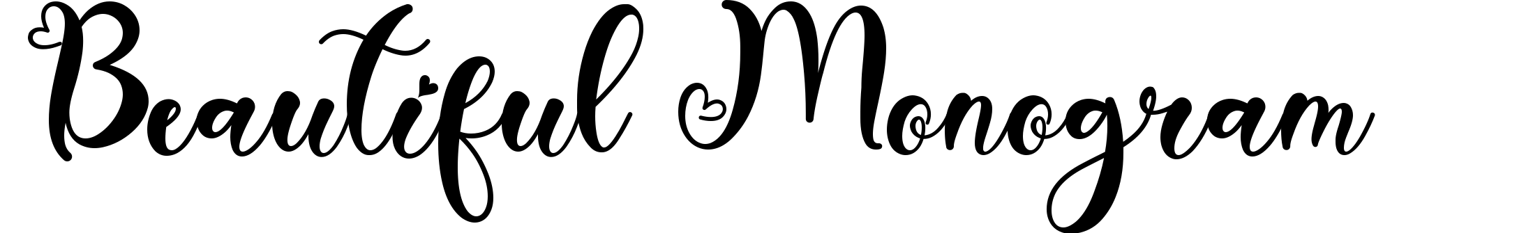 Beautiful Monogram