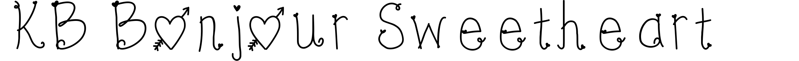 KB Bonjour Sweetheart