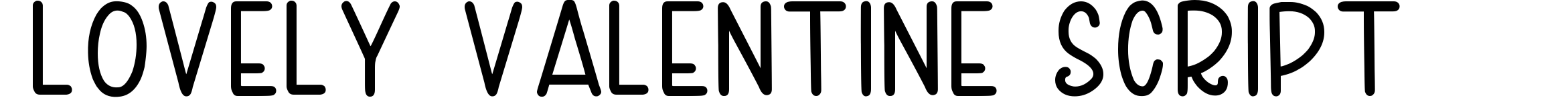 Lovely Valentine Script