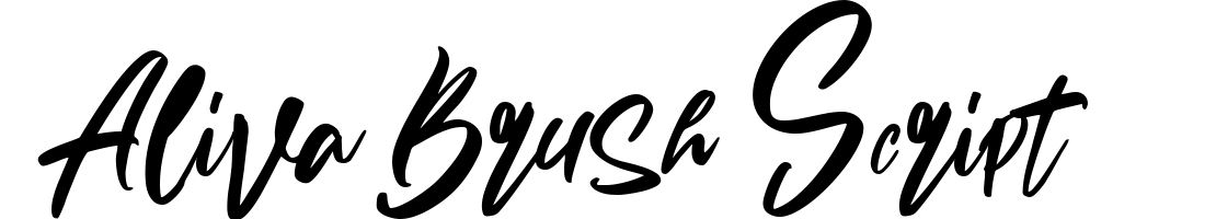 Aliva Brush Script