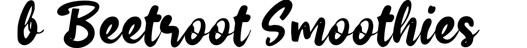 b Beetroot Smoothies