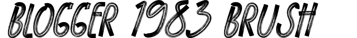 Blogger 1983 Brush