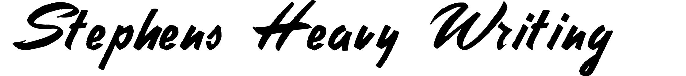 Stephens Heavy Writing