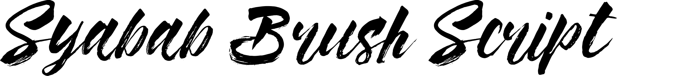 Syabab Brush Script