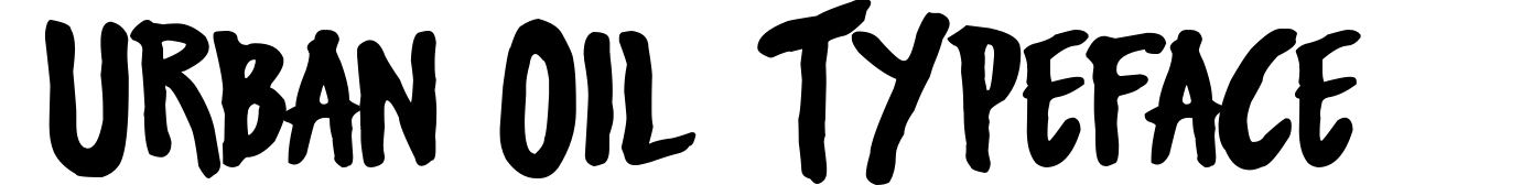 Urban Oil Typeface