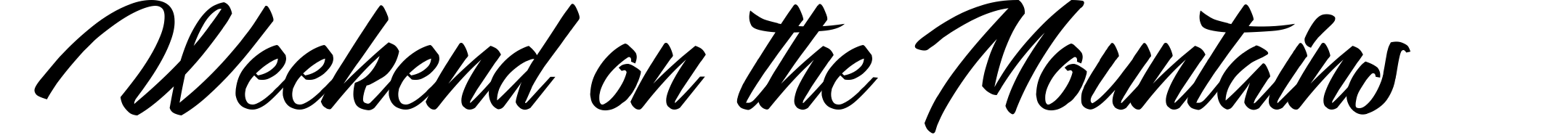 Weekend on the Mountains