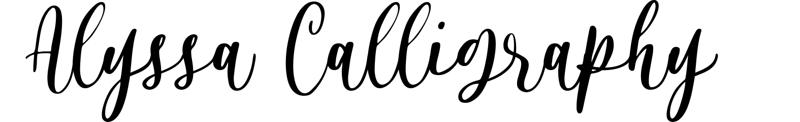 Alyssa Calligraphy