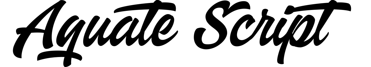 Aquate Script