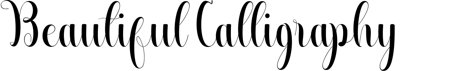 Beautiful Calligraphy