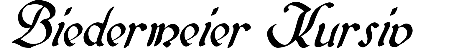 Biedermeier Kursiv
