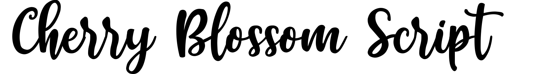 Cherry Blossom Script