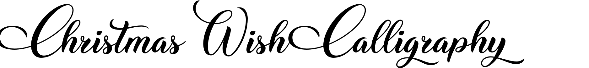 Christmas Wish Calligraphy
