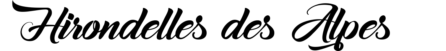 Hirondelles des Alpes