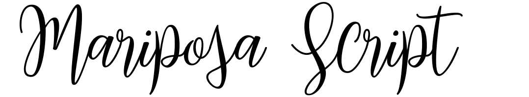 Mariposa Script