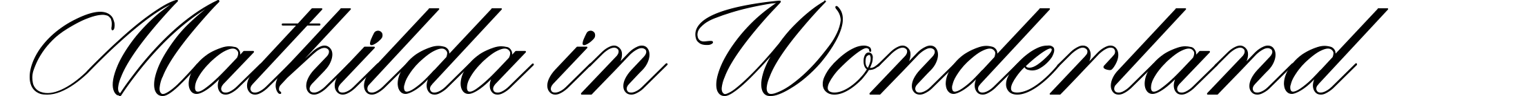 Mathilda in Wonderland