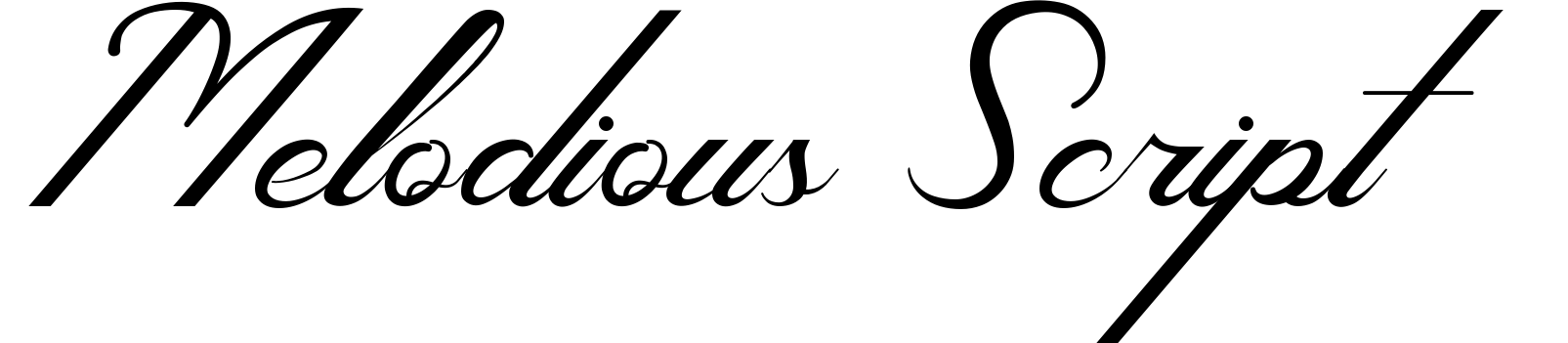 Melodious Script