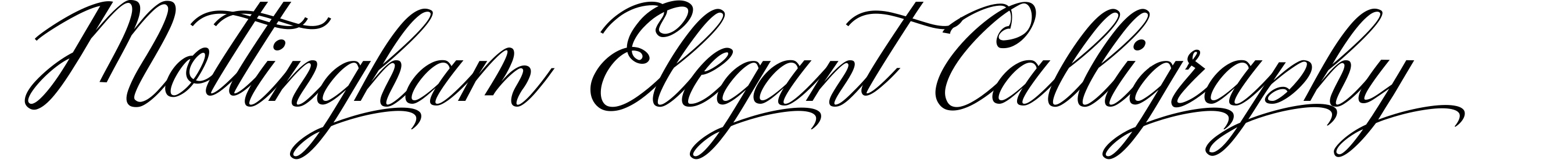 Mottingham Elegant Calligraphy