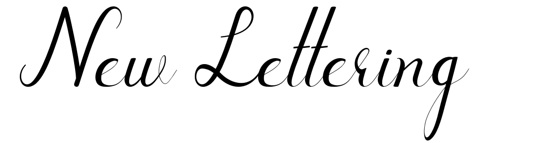 New Lettering
