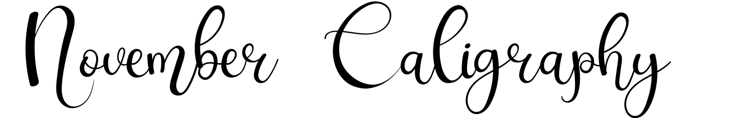 November Caligraphy