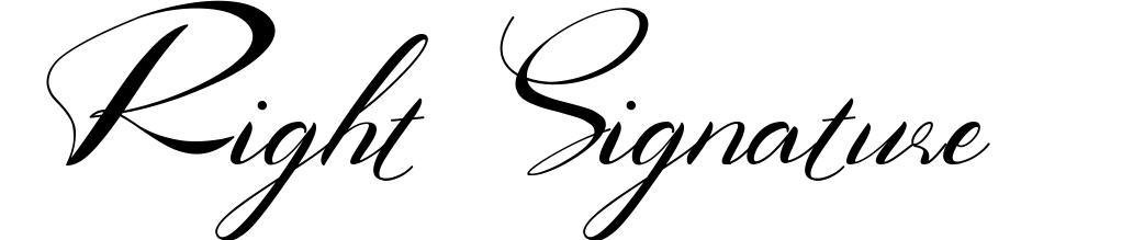 Right Signature