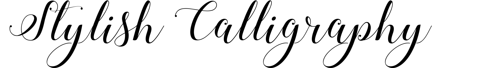 Stylish Calligraphy