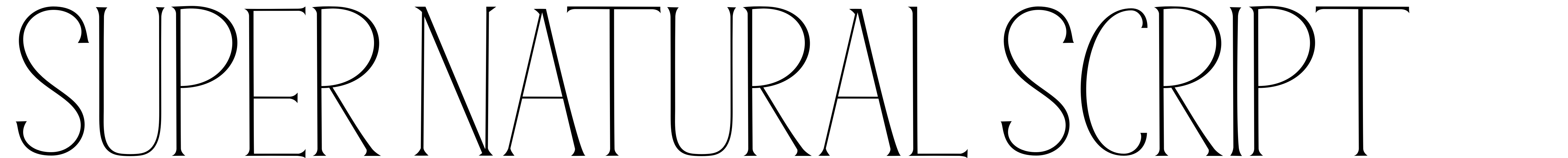 Super Natural Script