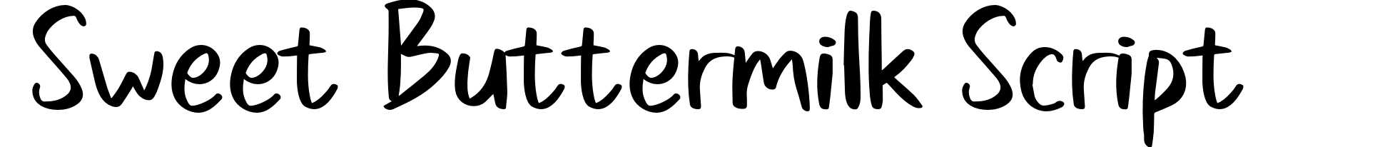 Sweet Buttermilk Script