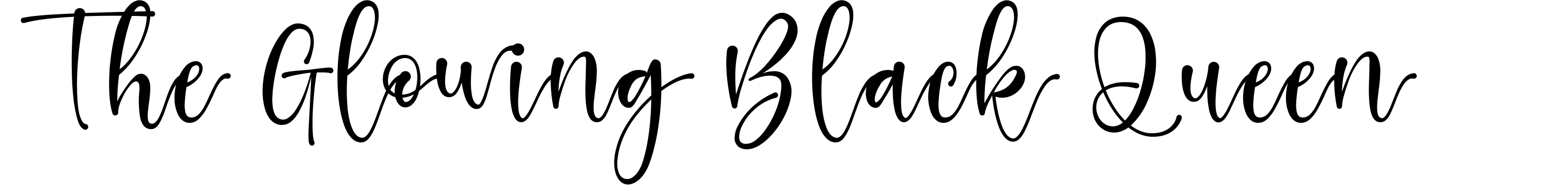 The Glowing Black Queen