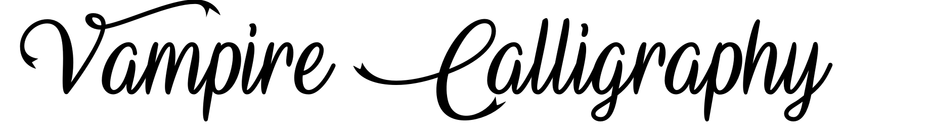 Vampire Calligraphy