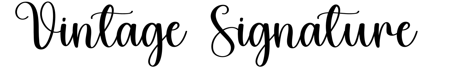Vintage Signature