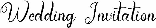 Wedding Invitation