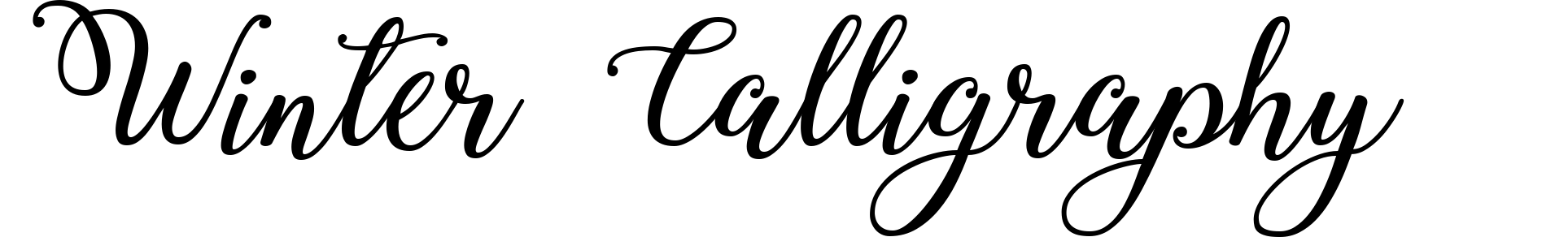 Winter Calligraphy
